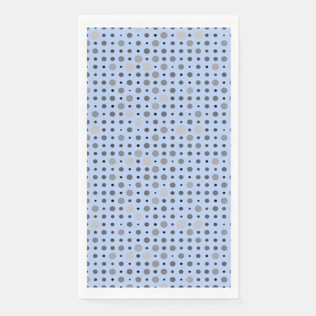 Serviette En Papier Pointe Polka 01.Gray Lblue BG (Devant)