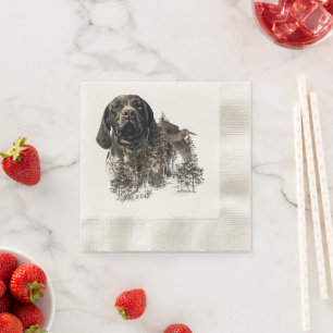 Serviette En Papier Pointer allemand