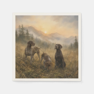 Serviette En Papier Pointer allemand - Collection de chasse