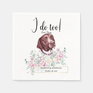 Serviette En Papier Pointer Chien Mariage Cocktail Cocktail  Napkins