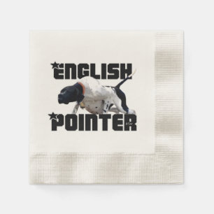 Serviette En Papier Pointeur anglais sur point