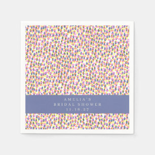 Serviette En Papier Points Abstraits colorés - Partie de graduation Pe