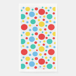 Serviette En Papier Points Colorés