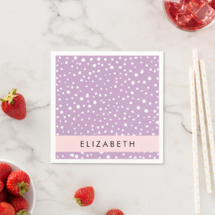 Serviette En Papier Points Dalmatiens Lilac, Points Dalmatiens, Votre 