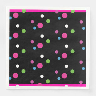 Serviette En Papier Points de fête lumineux