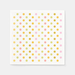 Serviette En Papier Points Polka