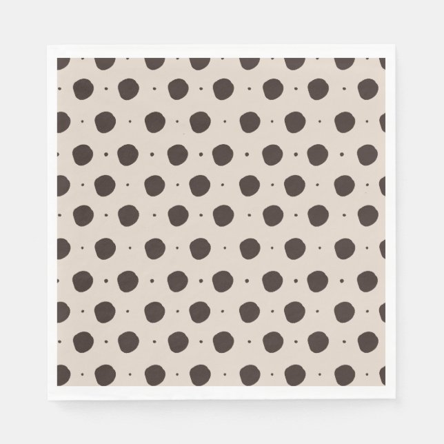 Serviette En Papier points polka Elle se marie Shower nuptial  (Devant)