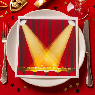 Serviette En Papier Points saillants sur scène