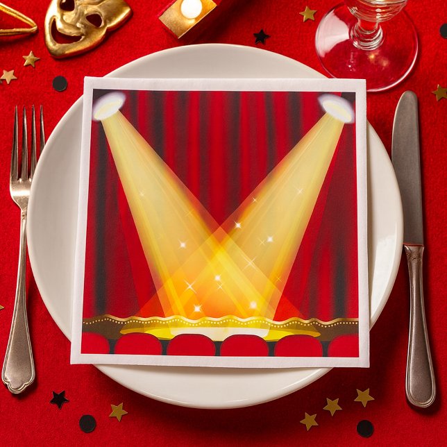 Serviette En Papier Points saillants sur scène (Créateur téléchargé)