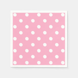 Serviette En Papier Pois roses