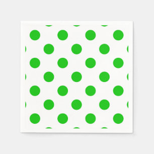 Serviette En Papier Pois verts Arrière - plans blancs