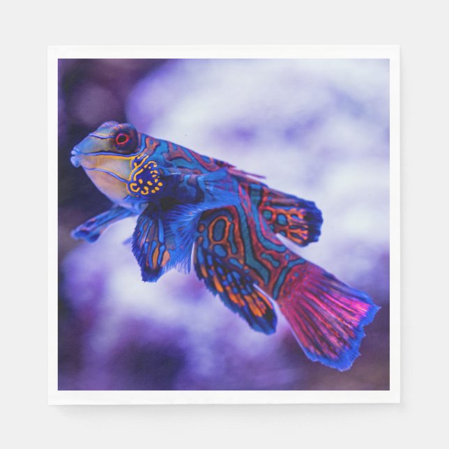 Serviette En Papier Poisson Mandarin Goby (Devant)