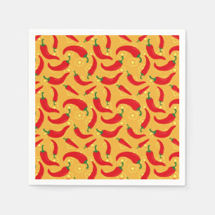 Serviette En Papier Poivrons chauds