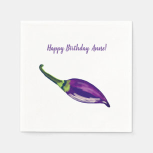 Serviette En Papier Poivrons violets