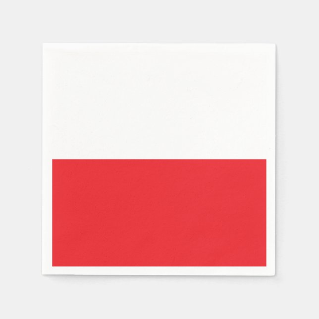 Serviette En Papier Poland flag (Devant)