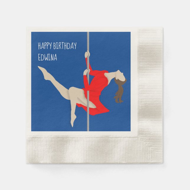 Serviette En Papier Pole Fitness (Devant)
