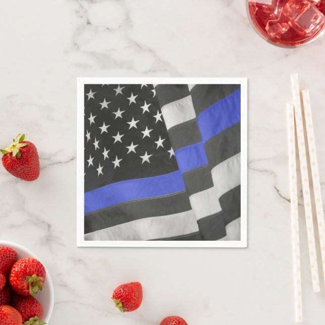 Serviette En Papier Police (En situation)