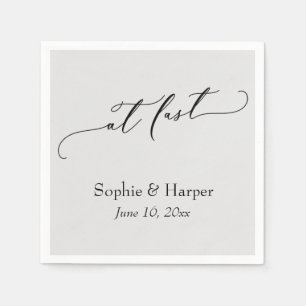 Serviette En Papier Police de caractères Script Luxueux Typographie Si