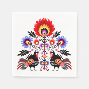 Serviette En Papier polish folk