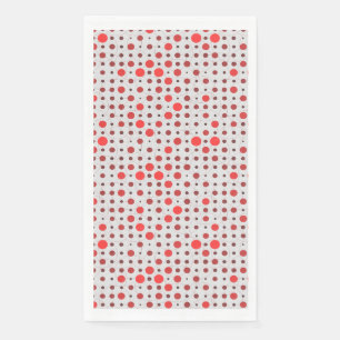 Serviette En Papier Polka Dot 01A.Bac rouge BG