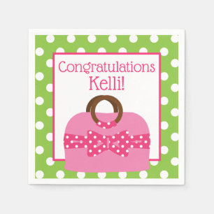 Serviette En Papier Polka Dot Purge Personnalisé Paquets