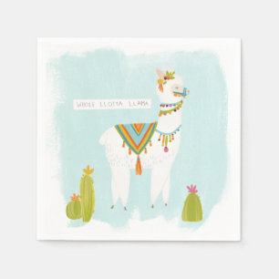 Serviette En Papier Pom Pom Llama Rama - Toute Lotta Llama
