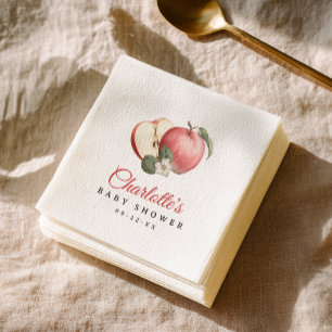 Serviette En Papier Pomme Baby shower personnalisées de la partie serv