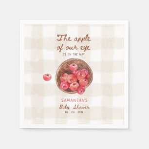 Serviette En Papier pomme de nos yeux corbeille de pommes shower bébé