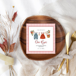 Serviette En Papier Pomme de nos yeux Fruit baby shower d'automne merc