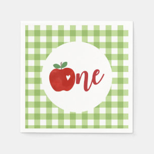 Serviette En Papier Pomme de nos yeux premier anniversaire