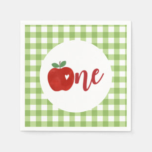 Serviette En Papier Pomme de notre oeil premier anniversaire