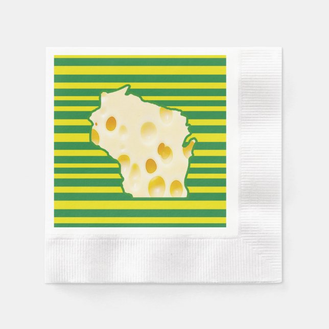 Serviette En Papier Pommes de table Wisconsin Party (Devant)