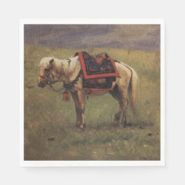 Serviette En Papier Poney himalayen (Petit Cheval) (Vasily Vereshchagi