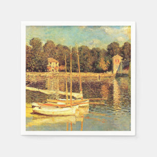 Serviette En Papier Pont d'Argenteuil Claude Monet