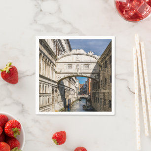 Serviette En Papier Pont des Soupirs, Vénétie, Italie