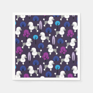 Serviette En Papier Poodle dans le parc