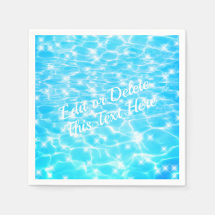 Serviette En Papier Pool party Beach party Summer party Eau bleue