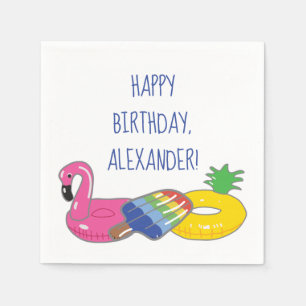 Serviette En Papier Pool Party Personnalisé Flottes de pool