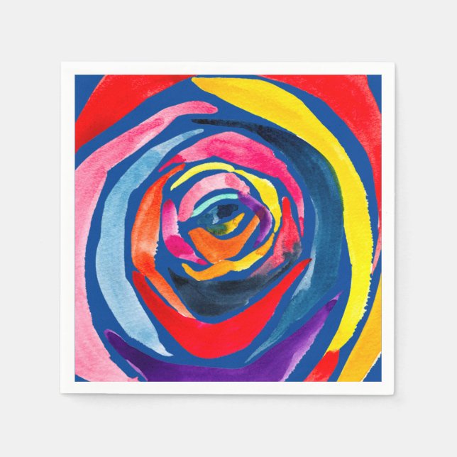 Serviette En Papier pop art rose Abstrait (Devant)