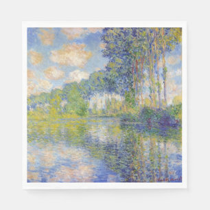 Serviette En Papier Poplaires sur l'Epte (par Claude Monet)