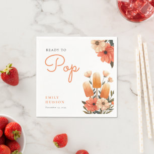 Serviette En Papier Popsicle Prêt à Pop Baby shower