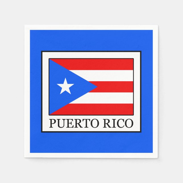 Serviette En Papier Porto Rico (Devant)