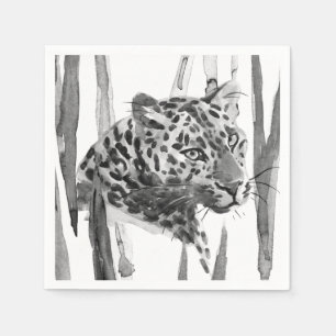 Serviette En Papier Portrait de Cheetah