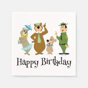 Serviette En Papier Pose classique Yogi Bear and Friends
