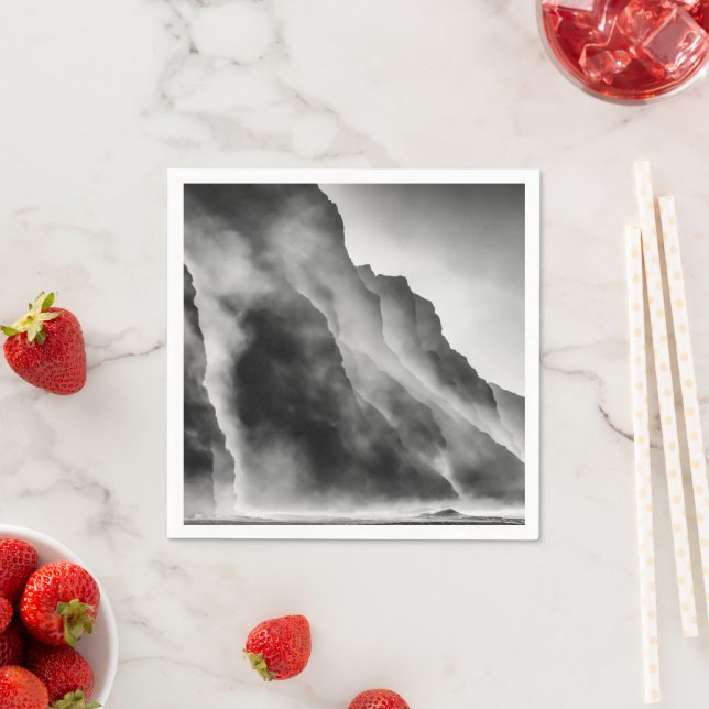 Serviette En Papier Poser sur les rochers (En situation)