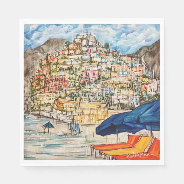 Serviette En Papier Positano (Devant)