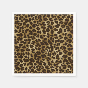 Serviette En Papier Poster de animal Safari Leopard Cheetah Napkins