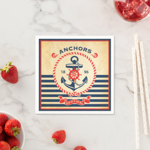 Serviette En Papier Poster nautical