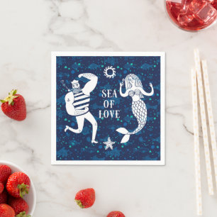 Serviette En Papier Poster Sea Of Love