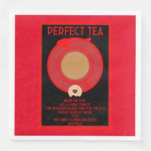 Serviette En Papier Poster Tea Wall Art